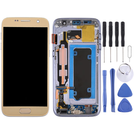 LCD Screen and Digitizer Full Assembly with Frame for Galaxy S7 / G930V, For Samsung Galaxy S7, For Samsung Galaxy S7 / G930V, For Samsung Galaxy S7 (Frame)