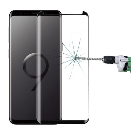 For Galaxy S9 0.33mm 9H Surface Hardness 3D Curved Edge Anti-scratch Non-full Screen HD Fully Adhesive Glass Screen Protector, For Galaxy S9 Fully Adhesive