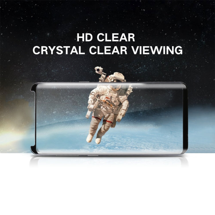 For Galaxy S9+ 0.33mm 9H Surface Hardness 3D Curved Edge Anti-scratch Non-full Screen HD Fully Adhesive Glass Screen Protector