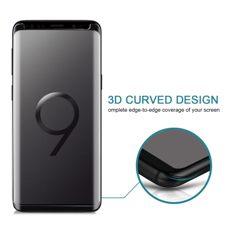 For Galaxy S9 9H Surface Hardness 3D Curved Edge Anti-scratch Non-full Screen HD Tempered Glass Screen Protector