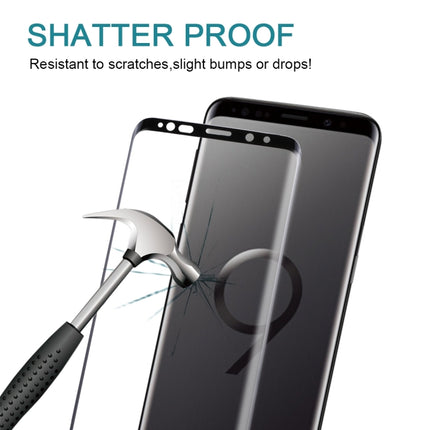 For Galaxy S9 9H Surface Hardness 3D Curved Edge Anti-scratch Full Screen HD Tempered Glass Screen Protector
