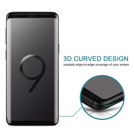 For Galaxy S9 9H Surface Hardness 3D Curved Edge Anti-scratch Full Screen HD Tempered Glass Screen Protector