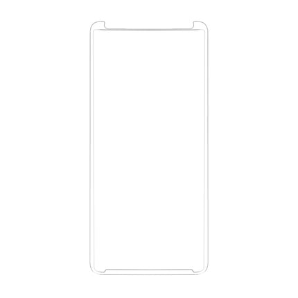 For Galaxy S9+ 9H Surface Hardness 3D Curved Edge Anti-scratch Non-full Screen HD Tempered Glass Screen Protector