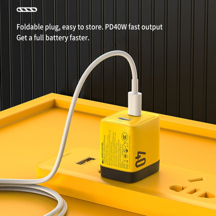WK WP-U128 40W Dual USB-C/Type-C Interface US Plug, US Plug