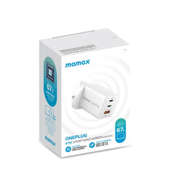 MOMAX UM30 PD 67W Fast Charger Power Adapter, UK Plug, UK Plug