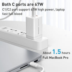 MOMAX UM30 PD 67W Fast Charger Power Adapter, UK Plug, UK Plug