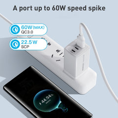 MOMAX UM30 PD 67W Fast Charger Power Adapter, UK Plug, UK Plug