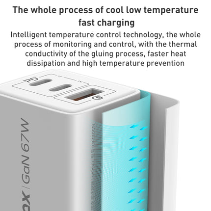MOMAX UM30 PD 67W Fast Charger Power Adapter, UK Plug, UK Plug
