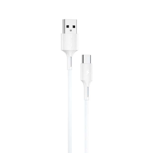 WK WDC-136 USB to Type-C / USB-C 3A Fast Charging Data Cable, USB to Type-C(White)