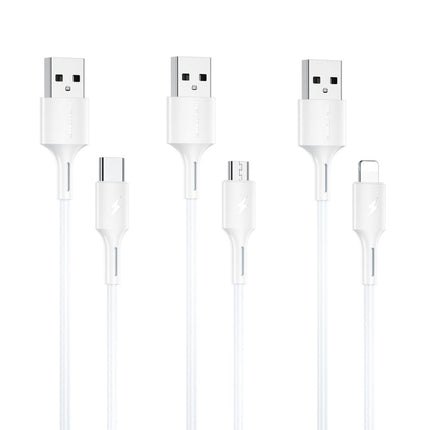 WK WDC-136 USB to Type-C / USB-C 3A Fast Charging Data Cable, USB to Type-C(White)