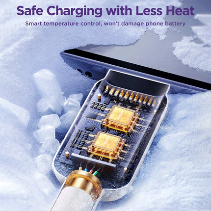 JOYROOM S-AC027A14 Multi-Color Series 3A USB to USB-C / Type-C Fast Charging Data Cable, Length:1.2m