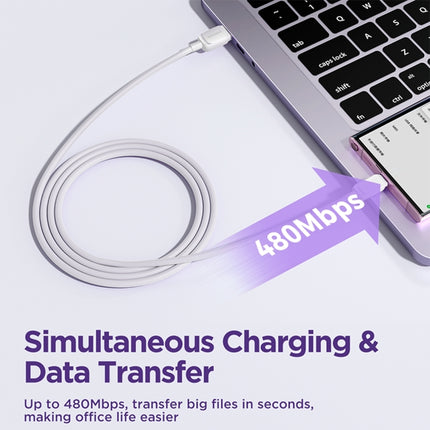 JOYROOM S-AC027A14 Multi-Color Series 3A USB to USB-C / Type-C Fast Charging Data Cable, Length:1.2m