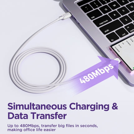 JOYROOM S-CC100A14 Multi-Color Series 60W USB-C / Type-C to USB-C / Type-C Fast Charging Data Cable, Length:1.2m