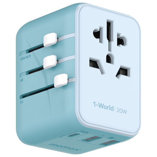 MOMAX UA11 1-World 20W PD Global Travel Fast Charger Power Adapter, UA11 (Blue), UA11, UA11 (Yellow), UA11 (Black)