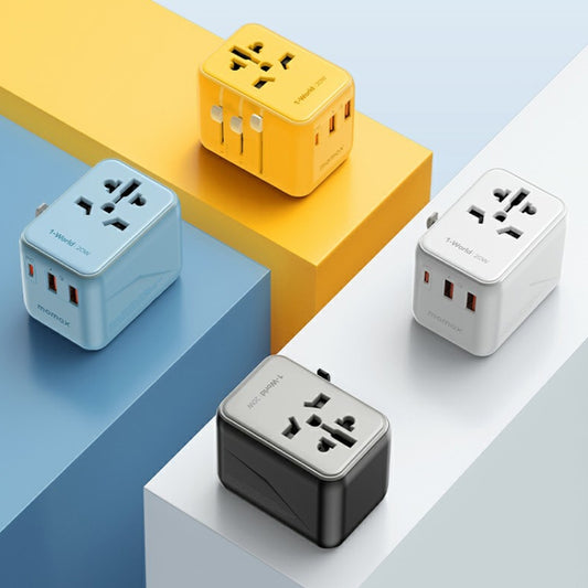 MOMAX UA11 1-World 20W PD Global Travel Fast Charger Power Adapter, UA11, UA11 (Yellow), UA11 (Black), UA11 (Blue)