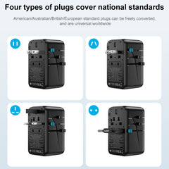 Adaptador de corriente de carga rápida para viajes internacionales MOMAX UA11 1-World 20W PD, UA11, UA11 (amarillo), UA11 (negro), UA11 (azul)