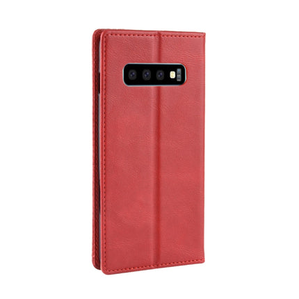 Magnetic Buckle Retro Crazy Horse Texture Horizontal Flip Leather Case for Galaxy S10 (5G), with Holder & Card Slots & Photo Frame, For Galaxy S10 (5G)