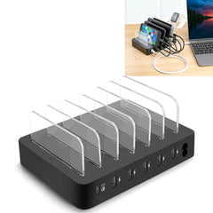 008PD Multi-function AC 100V~240V 6 Ports USB-C PD Detachable Charging Station Smart Charger, US/EU/UK/AU/Japanese Plug, 008PD