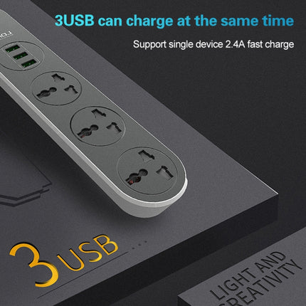LDNIO SC3301 3 x USB Ports Travel Home Office Socket, Cable Length: 1.6m, US Plug, SAS8610AUS, SAS8610BUS, SAS8610EU, SAS8610UK