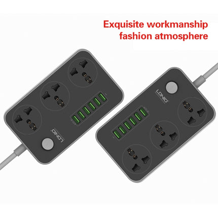 LDNIO SC3604 6 x USB-Anschlüsse Multifunktions-Reisesteckdose für Zuhause und Büro, Kabellänge: 2 m, US-Stecker, SAS8611AUK, SAS8611AUS, SAS8611BUK, SAS8611BUS, SAS8611EU