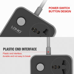 LDNIO SC3604 6 x USB Ports Multi-function Travel Home Office Socket, Cable Length: 2m, US Plug, SAS8611AUK, SAS8611AUS, SAS8611BUK, SAS8611BUS, SAS8611EU