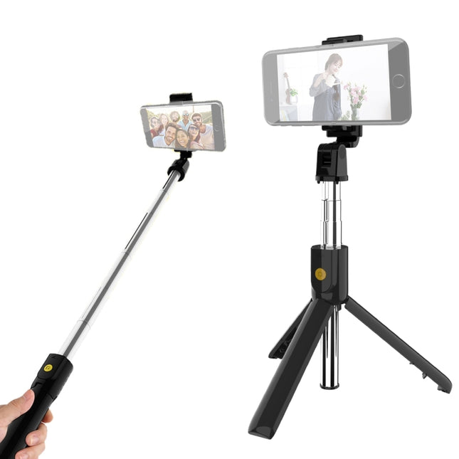 K10 Bluetooth 4.0 Mobile Phone Adjustable Bluetooth Selfie Stick Self-timer Pole Tripod
