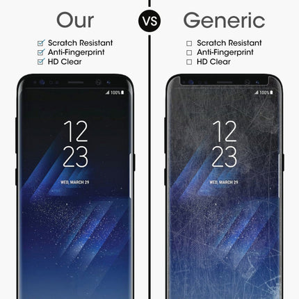 For Galaxy S8+ / G955 0.26mm 9H Surface Hardness 3D Explosion-proof Non-full Screen Curved Case Friendly Tempered Glass Film with Fully Adhesive