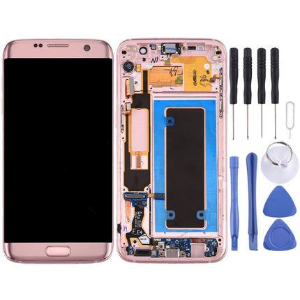 For Galaxy S7 Edge / G935A Original LCD Screen and Digitizer Full Assembly with Frame & Charging Port Board & Volume Button & Power Button, For Samsung Galaxy S7 Edge / G935A, For Galaxy S7 Edge / G935A (Frame), For Galaxy S7 Edge /G935A