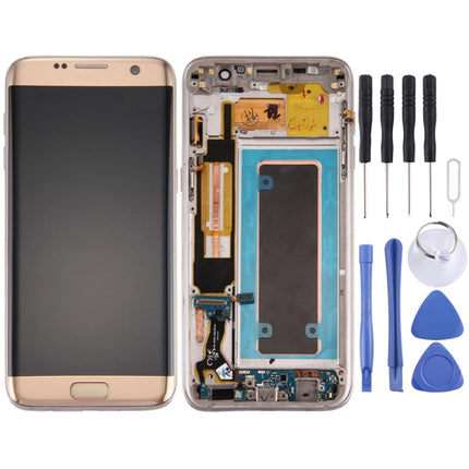 For Galaxy S7 Edge / G935A Original LCD Screen and Digitizer Full Assembly with Frame & Charging Port Board & Volume Button & Power Button, For Samsung Galaxy S7 Edge / G935A, For Galaxy S7 Edge / G935A (Frame), For Galaxy S7 Edge /G935A