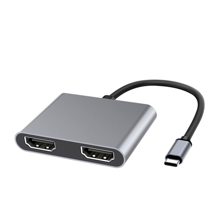 2 in 1 Multifunction USB-C / Type-C to Dual HDMI HUB Docking Station