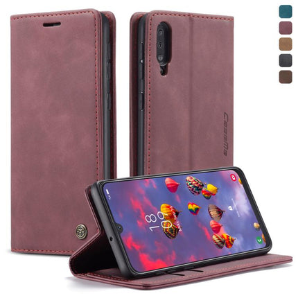 CaseMe-013 Multifunctional Retro Frosted Horizontal Flip Leather Case for Galaxy A30S / A50S / A50, with Card Slot & Holder & Zipper Wallet & Photo Frame, For Galaxy A50