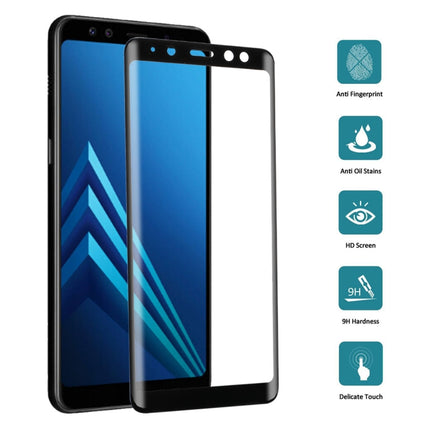For Galaxy A8 (2018) 3D Curved Edge 9H Hardness Tempered Glass Screen Protector, For Galaxy A8 (2018)(1 PC)