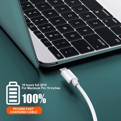 Cable de datos de carga rápida USB-C/Tipo-C a USB-C/Tipo-C original Xiaomi 6A, longitud: 1 m, longitud 6A: 1 m