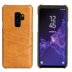 Fierre Shann Retro Oil Wax Texture PU Leather Case for Galaxy S9, with Card Slots, For Samsung Galaxy S9