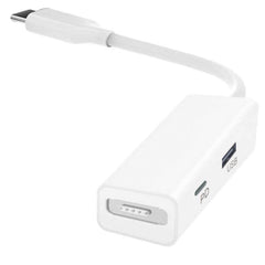 3 in 1 MagSafe 1 / 2 + PD Port + USB to USB-C / Type-C Converter Adapter