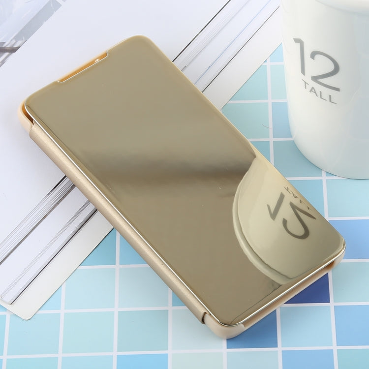 PU Electroplating Mirror Horizontal Flip Leather Case for Galaxy S10, with Holder, For Galaxy S10