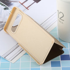 PU Electroplating Mirror Horizontal Flip Leather Case for Galaxy S10, with Holder, For Galaxy S10