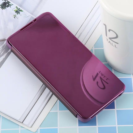 Estuche de cuero con tapa horizontal con espejo galvanizado de PU para Galaxy S10, con soporte, para Galaxy S10
