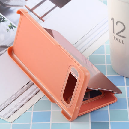Estuche de cuero con tapa horizontal con espejo galvanizado de PU para Galaxy S10, con soporte, para Galaxy S10