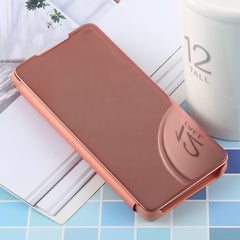 PU Electroplating Mirror Horizontal Flip Leather Case for Galaxy S10, with Holder, For Galaxy S10