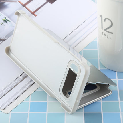 PU Electroplating Mirror Horizontal Flip Leather Case for Galaxy S10, with Holder, For Galaxy S10