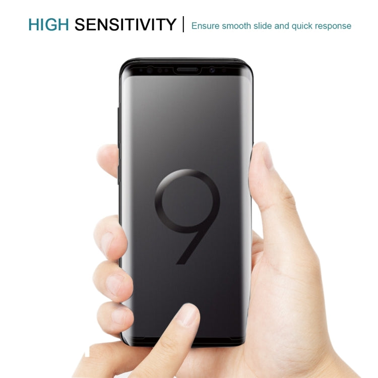 25 PCS For Galaxy S9 Plus 9H Surface Hardness 3D Curved Edge Anti-scratch Full Screen HD Tempered Glass Screen Protector