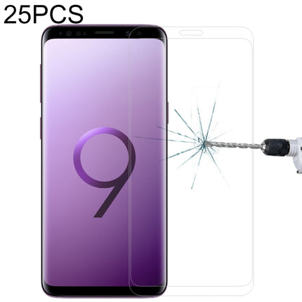 25 PCS 9H 3D Full Screen Tempered Glass Film for Galaxy S9 Plus