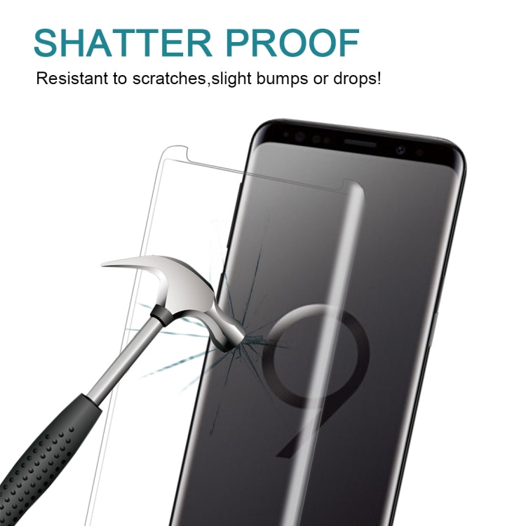 25 PCS For Galaxy S9 Plus Case Friendly Screen Curved Tempered Glass Film