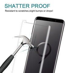 25 PCS For Galaxy S9 Plus Case Friendly Screen Curved Tempered Glass Film