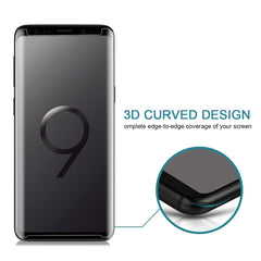 25 PCS For Galaxy S9 Plus Case Friendly Screen Curved Tempered Glass Film