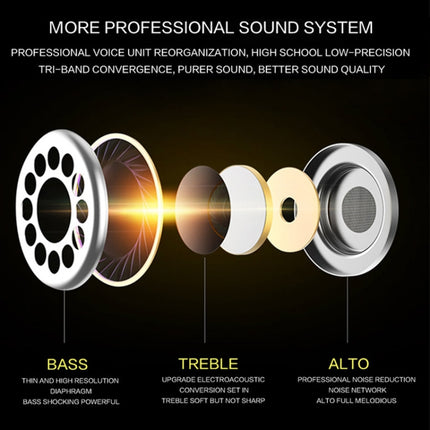 QKZ EQ1 CNC Metal Shark Fin Headphones Sports Music Headphones, Microphone Version