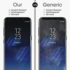Full Glue Full Screen Curved Case Friendly Tempered Glass Film  For Galaxy S8 / G950