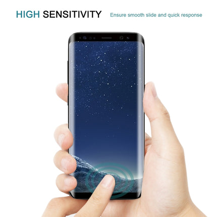 Case Friendly Screen Curved Tempered Glass Film For Galaxy S8 / G950, For Galaxy S8 Black Frame, Galaxy S8 3D