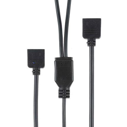 3 Pin 5V 1 to 2 Motherboard AURA RGB PC Cooling Extension Cable for Asus, 1 to 2